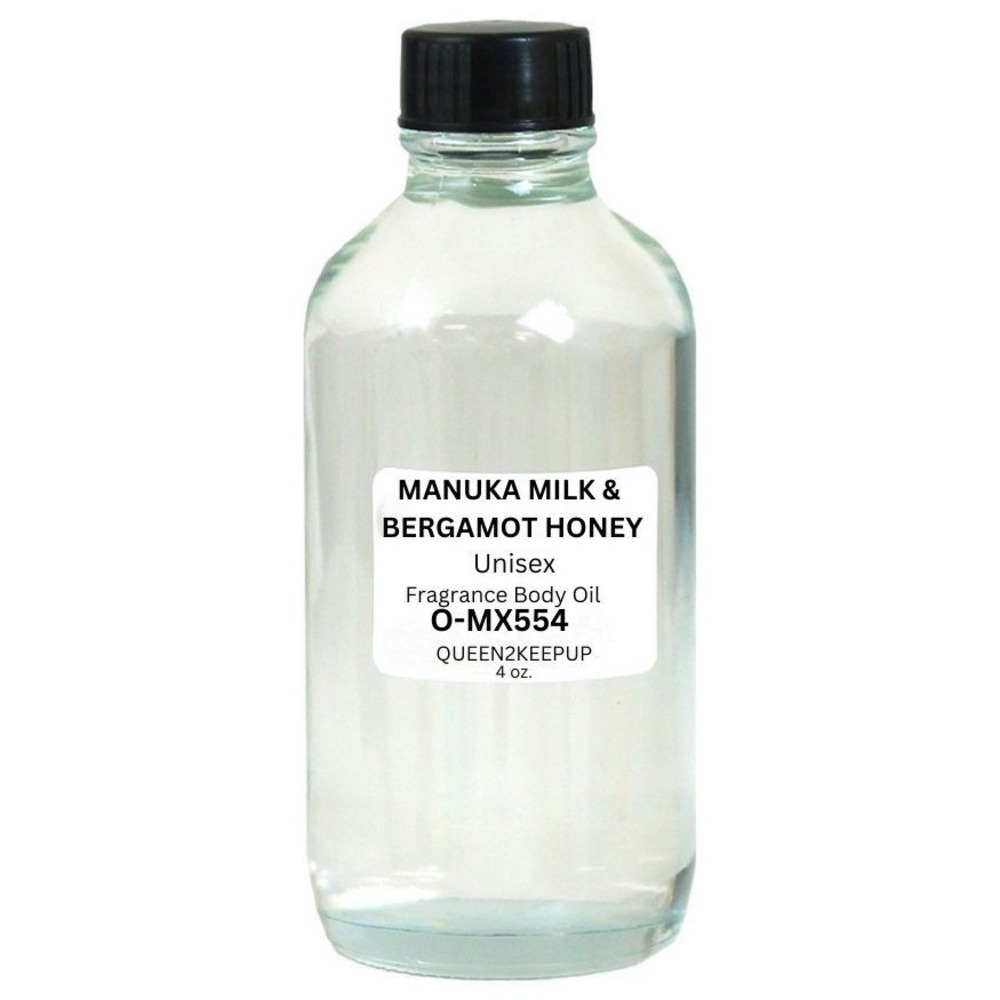 Manuka Milk & Bergamot Honey Unisex Body Oil Comforting Pure Warmth Scent 4 oz